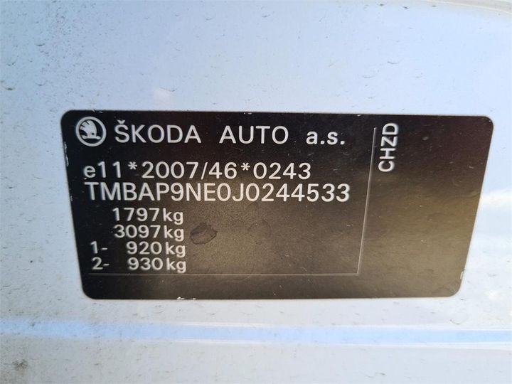 Photo 14 VIN: TMBAP9NE0J0244533 - SKODA OCTAVIA 