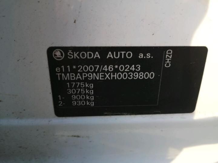 Photo 14 VIN: TMBAP9NEXH0039800 - SKODA OCTAVIA 