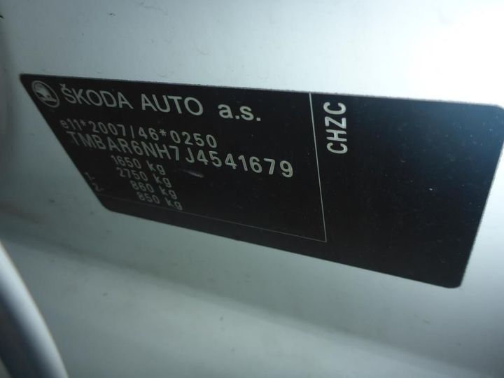 Photo 13 VIN: TMBAR6NH7J4541679 - SKODA RAPID 