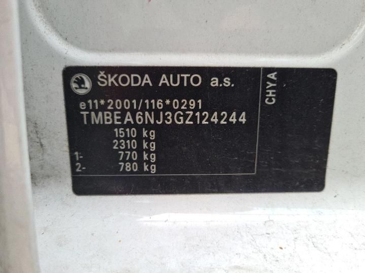 Photo 10 VIN: TMBEA6NJ3GZ124244 - SKODA FABIA 