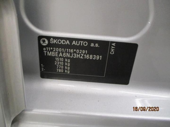 Photo 12 VIN: TMBEA6NJ3HZ168391 - SKODA FABIA 5P 