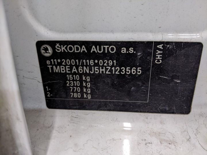 Photo 13 VIN: TMBEA6NJ5HZ123565 - SKODA FABIA 