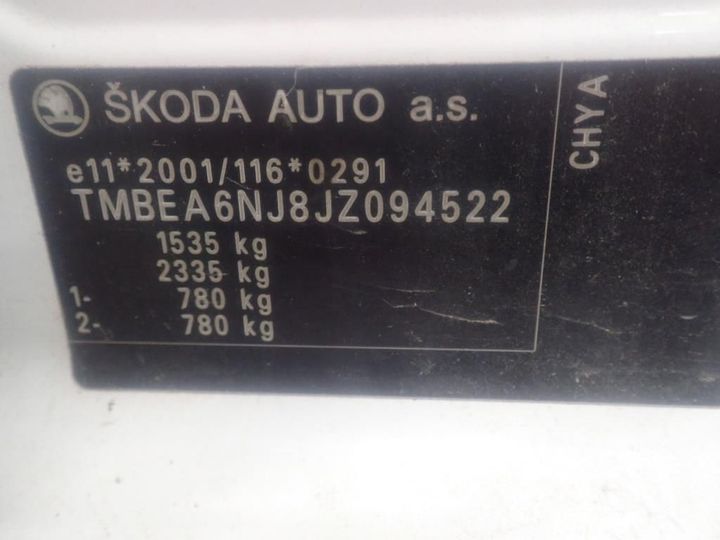 Photo 12 VIN: TMBEA6NJ8JZ094522 - SKODA FABIA 