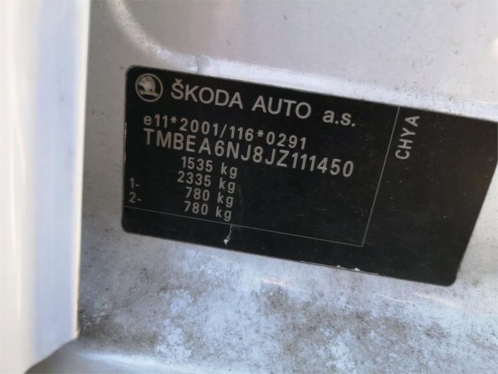 Photo 11 VIN: TMBEA6NJ8JZ111450 - SKODA FABIA 