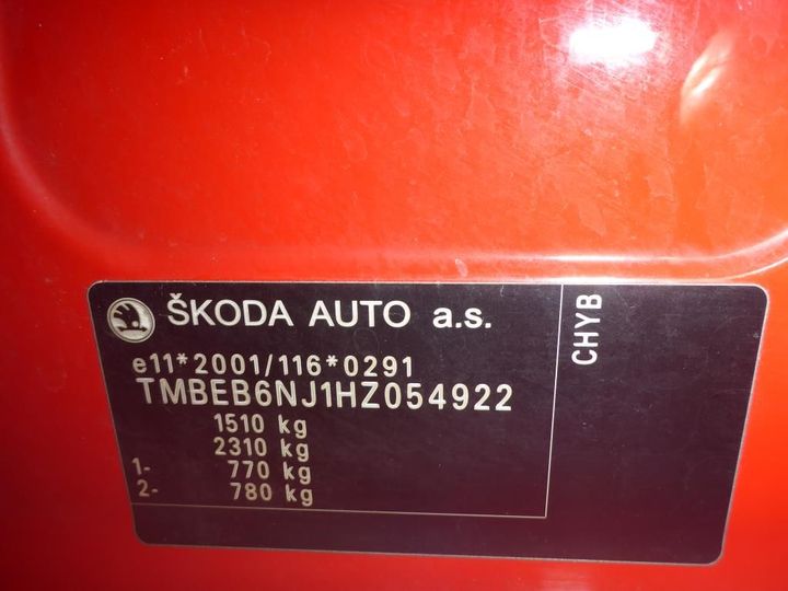 Photo 11 VIN: TMBEB6NJ1HZ054922 - SKODA FABIA 