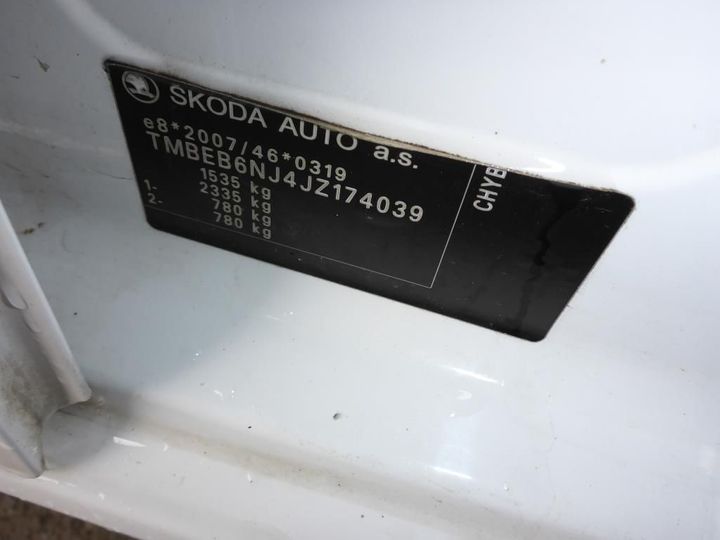 Photo 12 VIN: TMBEB6NJ4JZ174039 - SKODA FABIA 