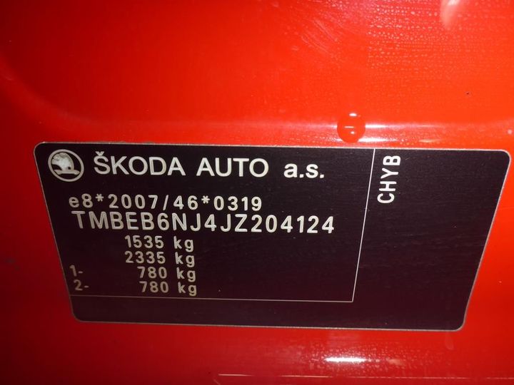 Photo 13 VIN: TMBEB6NJ4JZ204124 - SKODA FABIA 