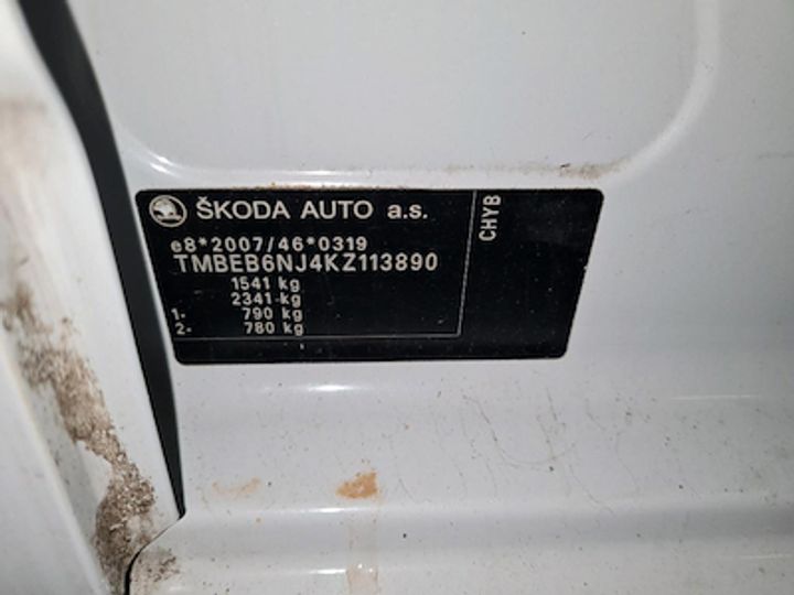 Photo 10 VIN: TMBEB6NJ4KZ113890 - SKODA FABIA 