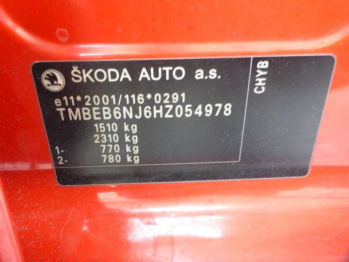 Photo 15 VIN: TMBEB6NJ6HZ054978 - SKODA FABIA 