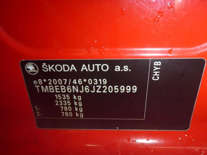 Photo 13 VIN: TMBEB6NJ6JZ205999 - SKODA FABIA 