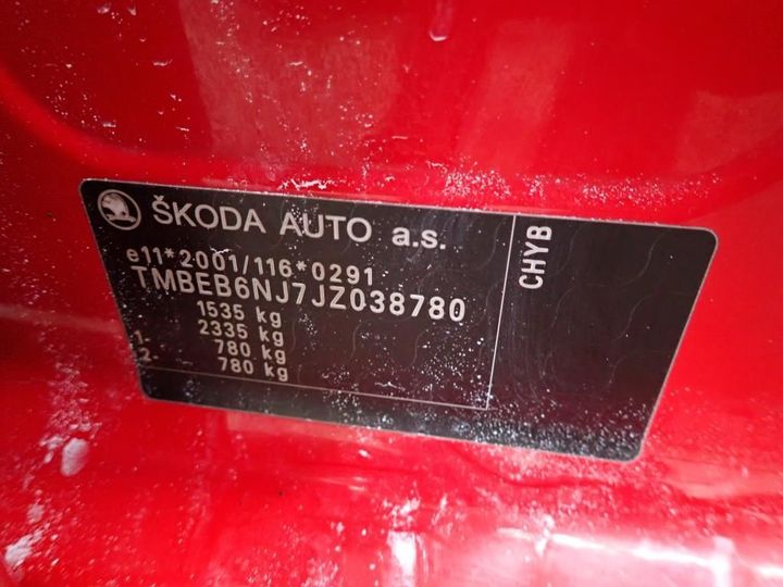 Photo 6 VIN: TMBEB6NJ7JZ038780 - SKODA FABIA 