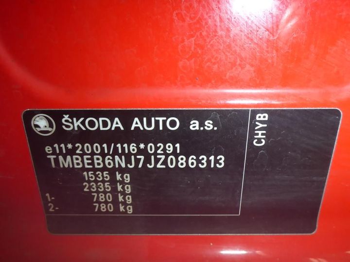 Photo 13 VIN: TMBEB6NJ7JZ086313 - SKODA FABIA 