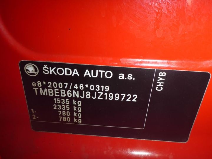 Photo 12 VIN: TMBEB6NJ8JZ199722 - SKODA FABIA 