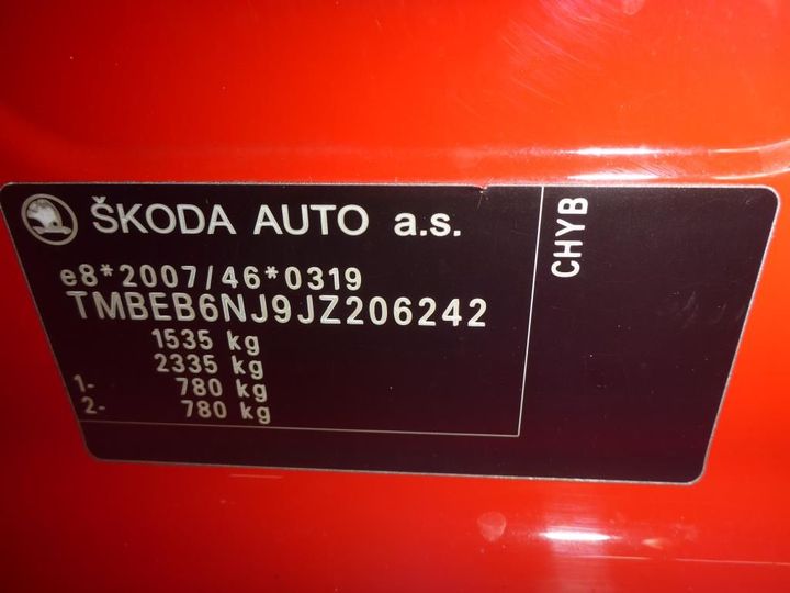 Photo 13 VIN: TMBEB6NJ9JZ206242 - SKODA FABIA 