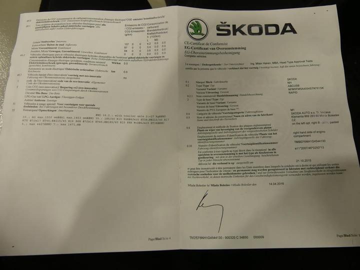 Photo 12 VIN: TMBEF6NH1G4544130 - SKODA NULL 