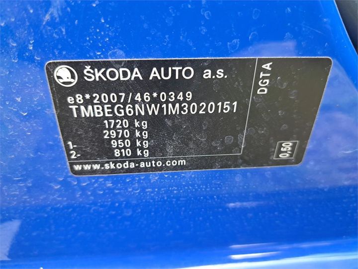 Photo 3 VIN: TMBEG6NW1M3020151 - SKODA SCALA 