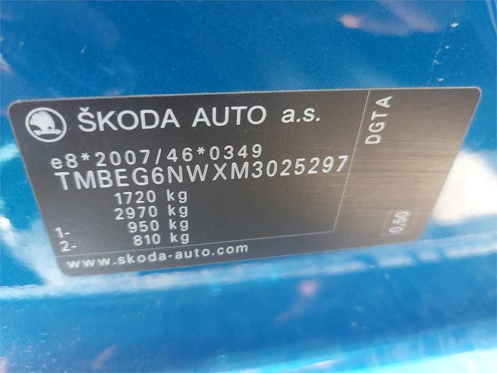 Photo 14 VIN: TMBEG6NWXM3025297 - SKODA SCALA 