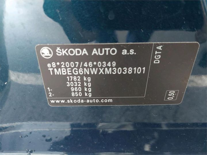 Photo 5 VIN: TMBEG6NWXM3038101 - SKODA SCALA 