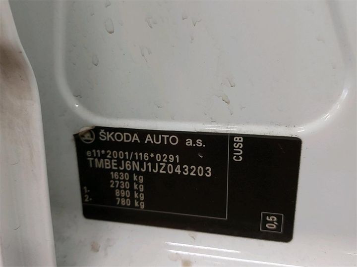 Photo 6 VIN: TMBEJ6NJ1JZ043203 - SKODA FABIA 