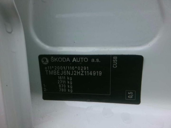 Photo 9 VIN: TMBEJ6NJ2HZ114919 - SKODA FABIA 5P 