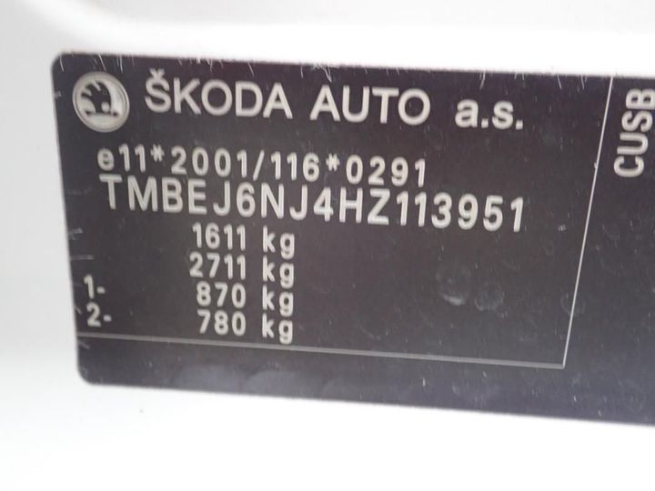 Photo 11 VIN: TMBEJ6NJ4HZ113951 - SKODA FABIA 