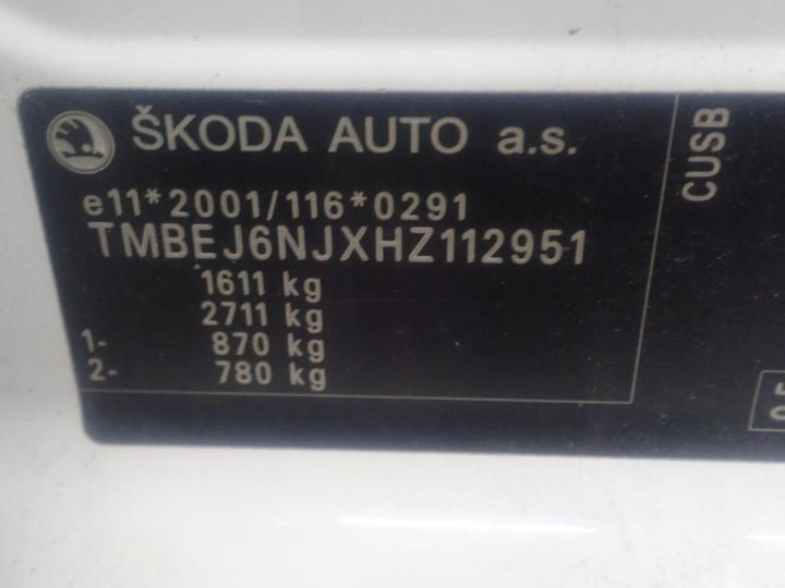 Photo 12 VIN: TMBEJ6NJXHZ112951 - SKODA FABIA 