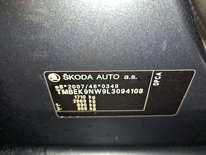 Photo 10 VIN: TMBEK9NW9L3094108 - SKODA SCALA 