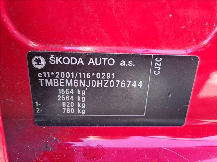 Photo 14 VIN: TMBEM6NJ0HZ076744 - SKODA FABIA 