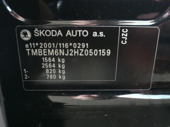 Photo 10 VIN: TMBEM6NJ2HZ050159 - SKODA FABIA 