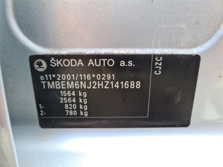 Photo 12 VIN: TMBEM6NJ2HZ141688 - SKODA FABIA 