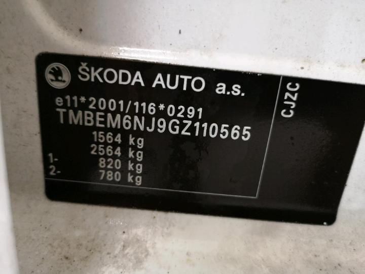 Photo 11 VIN: TMBEM6NJ9GZ110565 - SKODA FABIA 