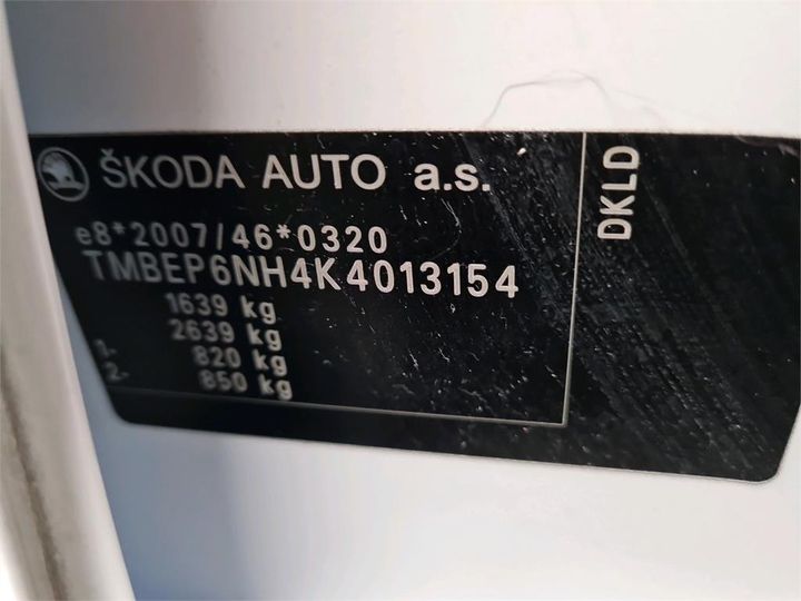 Photo 12 VIN: TMBEP6NH4K4013154 - SKODA RAPID SPACEBACK 