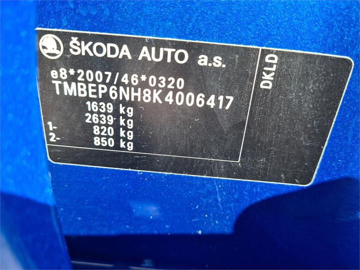 Photo 12 VIN: TMBEP6NH8K4006417 - SKODA NULL 