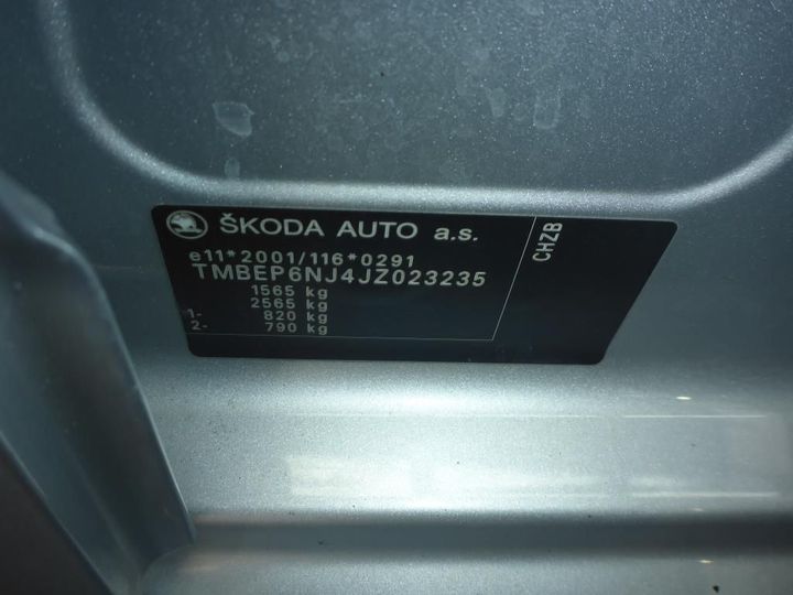 Photo 13 VIN: TMBEP6NJ4JZ023235 - SKODA FABIA 