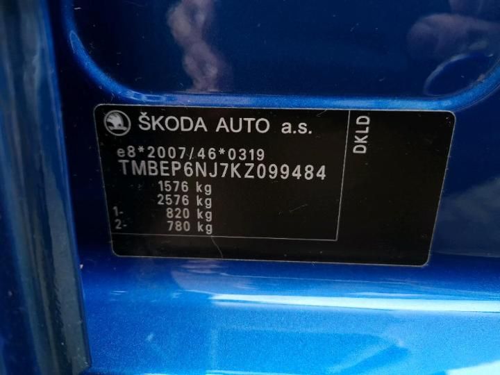 Photo 12 VIN: TMBEP6NJ7KZ099484 - SKODA FABIA 