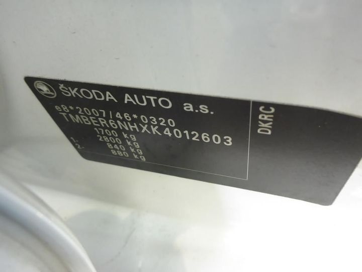 Photo 13 VIN: TMBER6NHXK4012603 - SKODA RAPID 