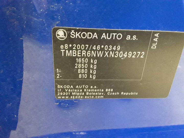 Photo 19 VIN: TMBER6NWXN3049272 - SKODA SCALA 