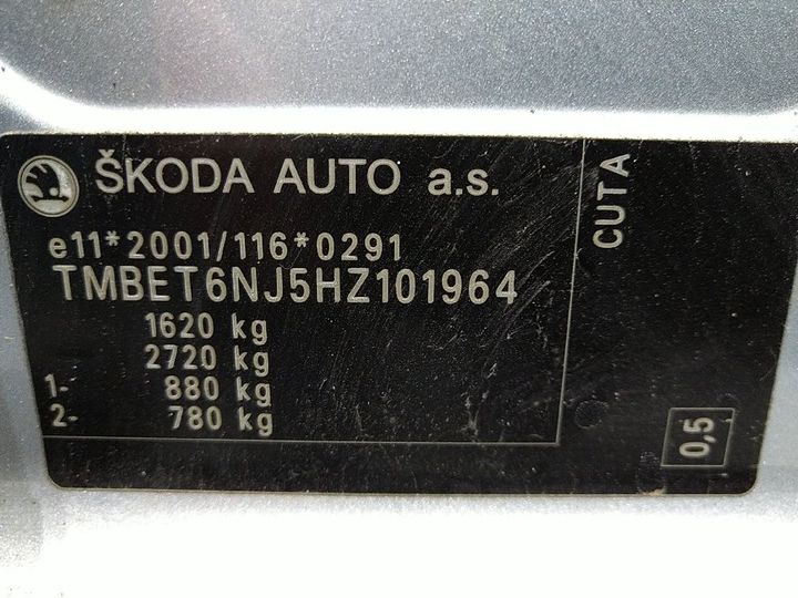 Photo 12 VIN: TMBET6NJ5HZ101964 - SKODA FABIA 