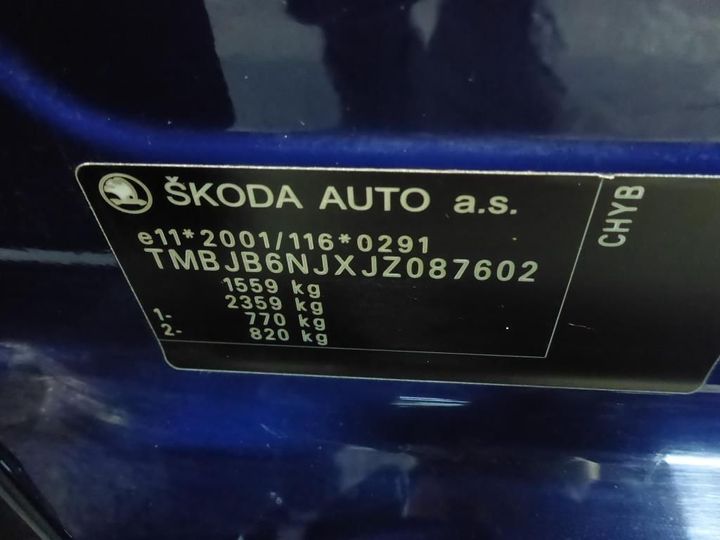 Photo 20 VIN: TMBJB6NJXJZ087602 - SKODA FABIA 