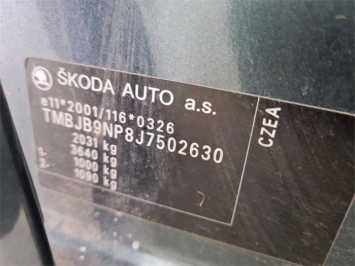 Photo 6 VIN: TMBJB9NP8J7502630 - SKODA SUPERB 