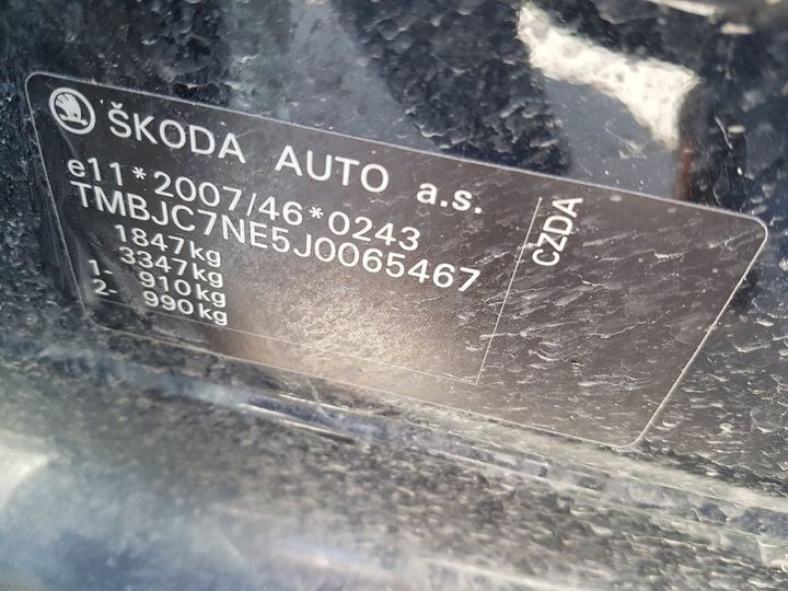 Photo 10 VIN: TMBJC7NE5J0065467 - SKODA OCTAVIA 