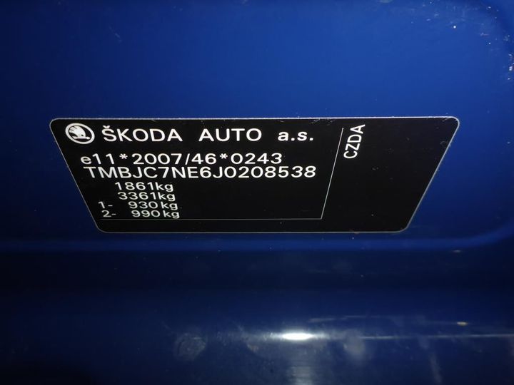 Photo 15 VIN: TMBJC7NE6J0208538 - SKODA OCTAVIA 