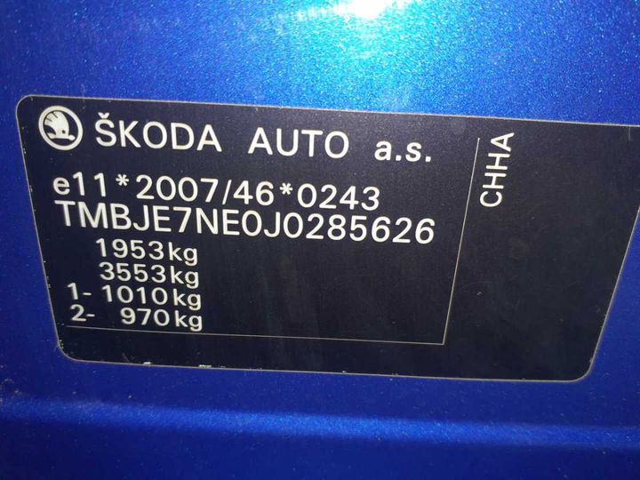 Photo 11 VIN: TMBJE7NE0J0285626 - SKODA OCTAVIA 