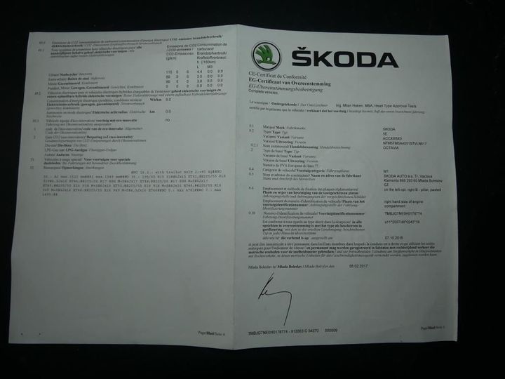 Photo 4 VIN: TMBJG7NE0H0178774 - SKODA OCTAVIA 