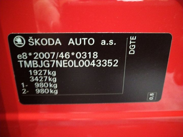 Photo 11 VIN: TMBJG7NE0L0043352 - SKODA OCTAVIA COMBI 