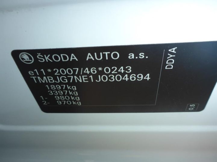 Photo 14 VIN: TMBJG7NE1J0304694 - SKODA OCTAVIA 