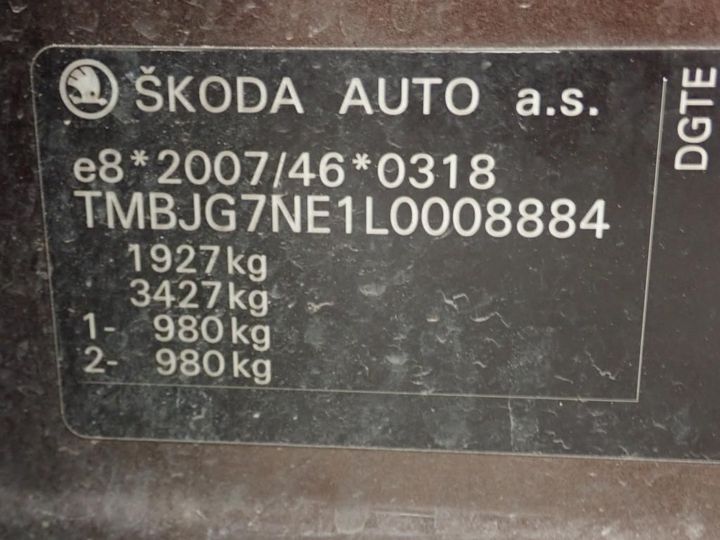 Photo 12 VIN: TMBJG7NE1L0008884 - SKODA OCTAVIA 