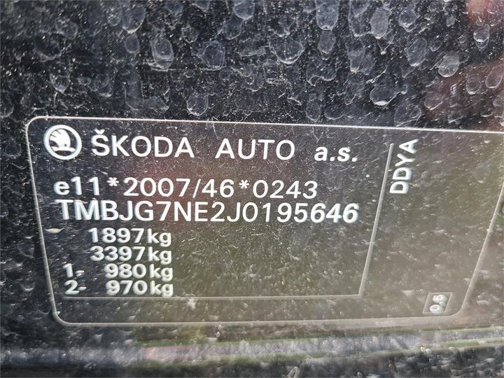 Photo 14 VIN: TMBJG7NE2J0195646 - SKODA OCTAVIA 