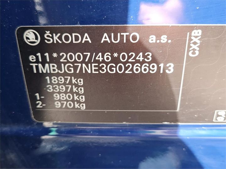 Photo 4 VIN: TMBJG7NE3G0266913 - SKODA OCTAVIA 