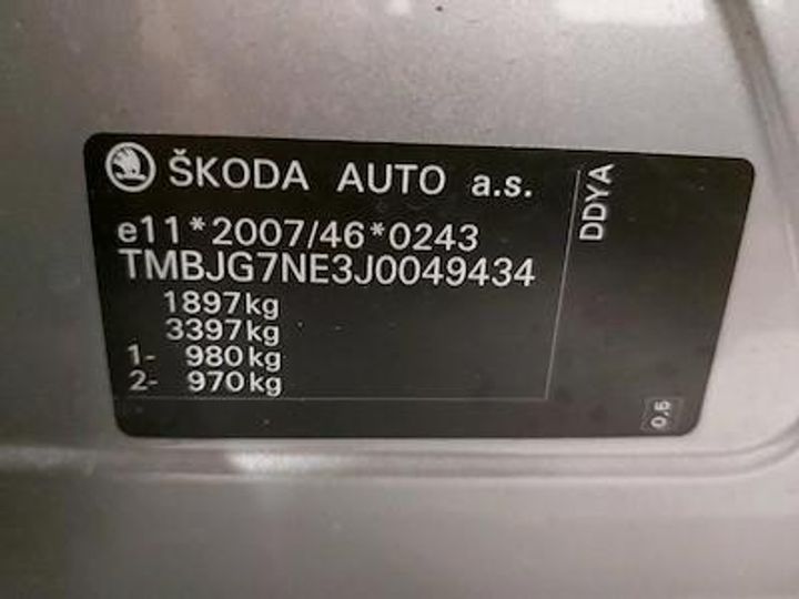 Photo 12 VIN: TMBJG7NE3J0049434 - SKODA OCTAVIA 